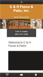 Mobile Screenshot of candhfence.com
