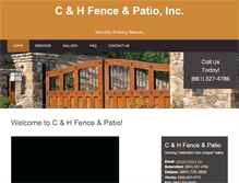 Tablet Screenshot of candhfence.com